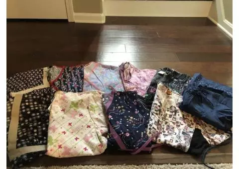 HUGE scrub top and jacket lot