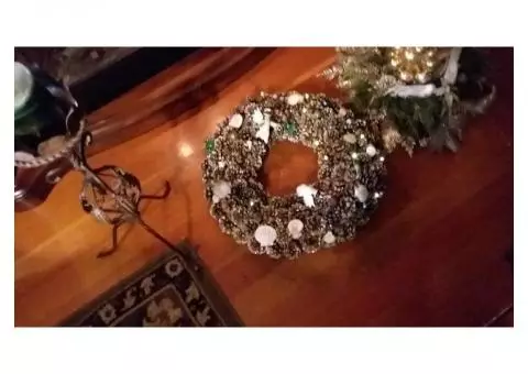 Christmas wreaths, swags, centerpieces, and garlands