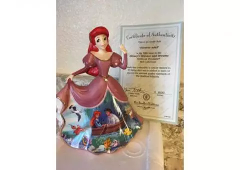 Princess Ariel porcelain bell figurine Collectible Disney NEW