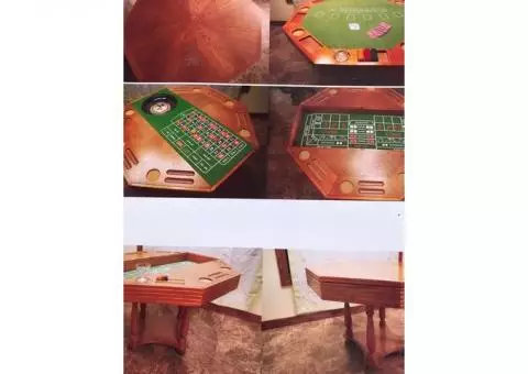 Dining Table With Game Boards Underneath-unique!